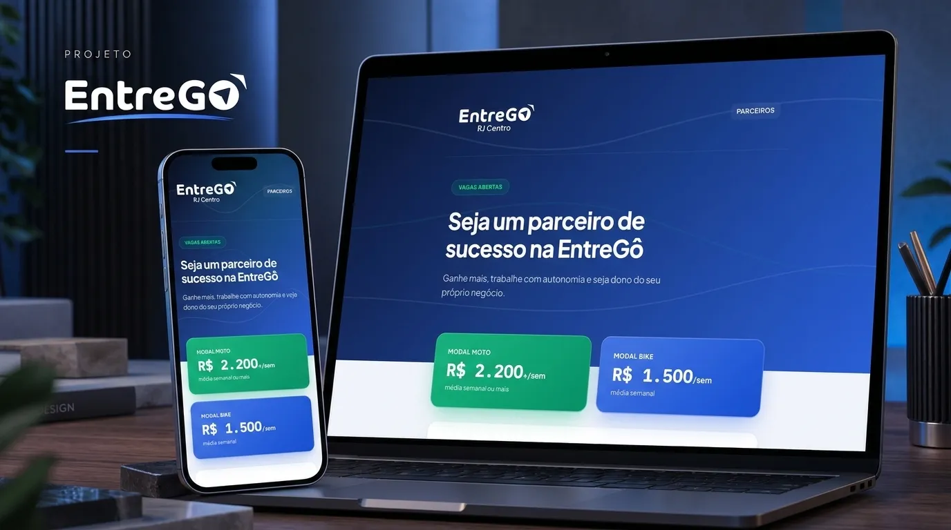 Captura do projeto Entrego