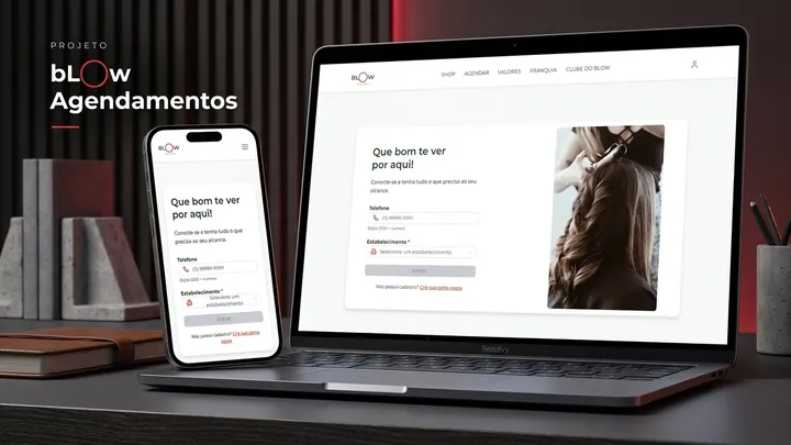 MeuBlow Agendamento: Sistemas web