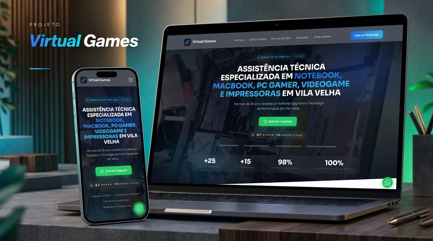 Captura do projeto Virtual Games